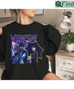 Jenna Ortega Vintage 90s Wednesday Addams T Shirt