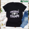 Kansas State Wildcats 2022 Big 12 Football Conference Champions Icon Bold Shirt