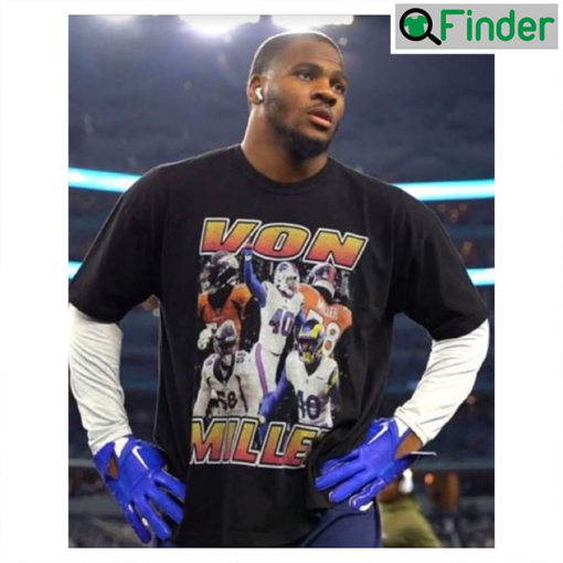 Micah Parsons Vintage Von Miller Cowboys Football Shirt