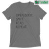 Open Book Sniff Read Repeat T shirt Reading Lover Gift