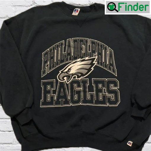 Philadelphia Eagles Football Crewneck Sweatshirt In Vintage Style Unisex