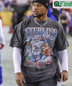 Saquon Barkley Wearing Sterling Shepard Shirt