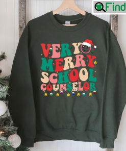 School Counselor Elf Christmas Shirt