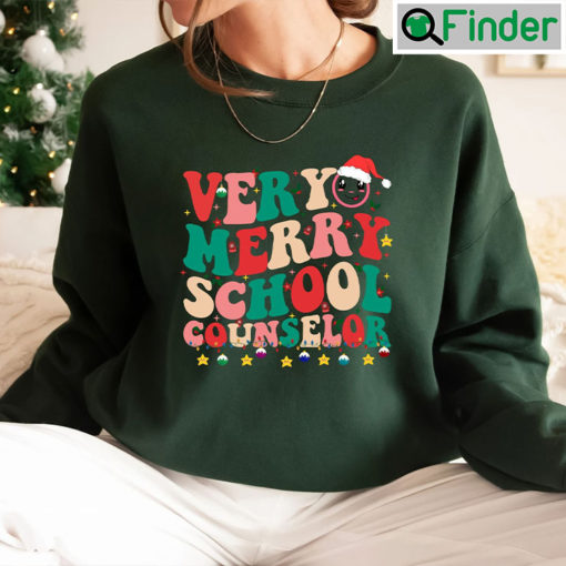 School Counselor Elf Christmas Sweatshirt