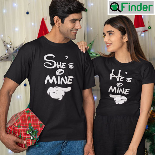 Shes Mine Hes Mine Matching Couple T Shirt