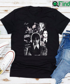 TV Series Wednesday Addams Jenna Ortega Vintage 90s T Shirt