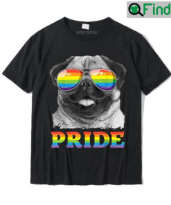 Valentines Day Pug Gay LGBTQ Pride Unisex T shirt