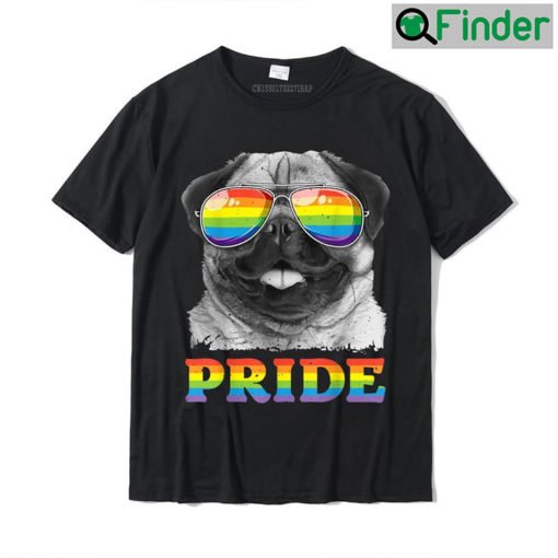 Valentines Day Pug Gay LGBTQ Pride Unisex T shirt