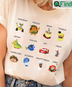 Vintage Retro Disney Zodiac Funny Gift Unisex Shirt