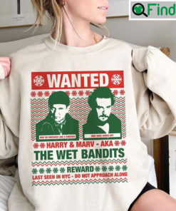 Wanted Harry And Marv Aka Wet Bandits Sweatshirt