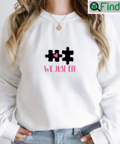 We Just Fit Jigsaw Love Valentine Sweatshirt