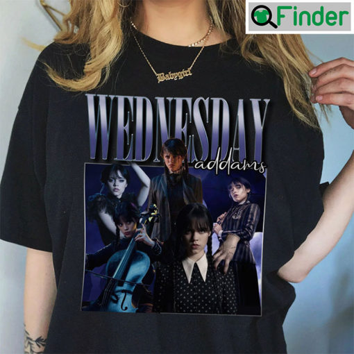 Wednesday Addams Jenna Ortega Vintage 90s Shirt