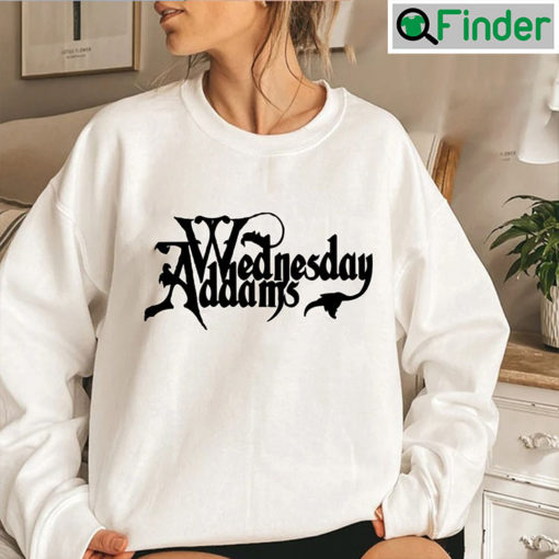 Wednesday Addams Netflix Typographic Logo Unisex T shirt
