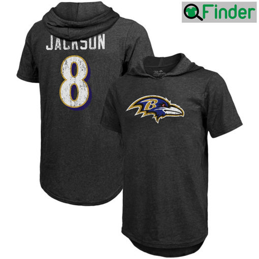 Baltimore Ravens Lamar Jackson Name Number Hoodie