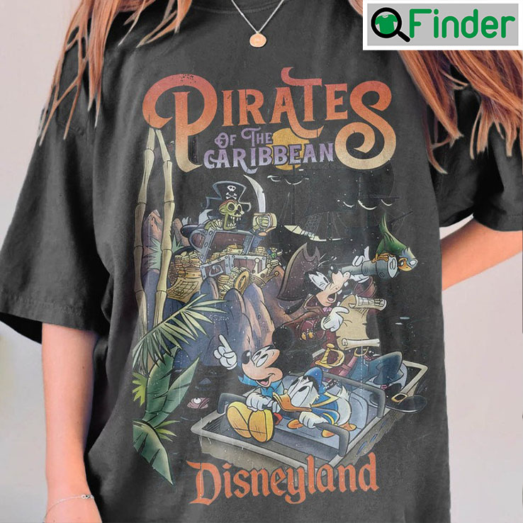 Vintage Pirates of the Caribbean Shirt, Mickey Pirates Shirt, Mickey  Caribbean Shirt, Disneyland Shirt, Comfort Colors Shirt