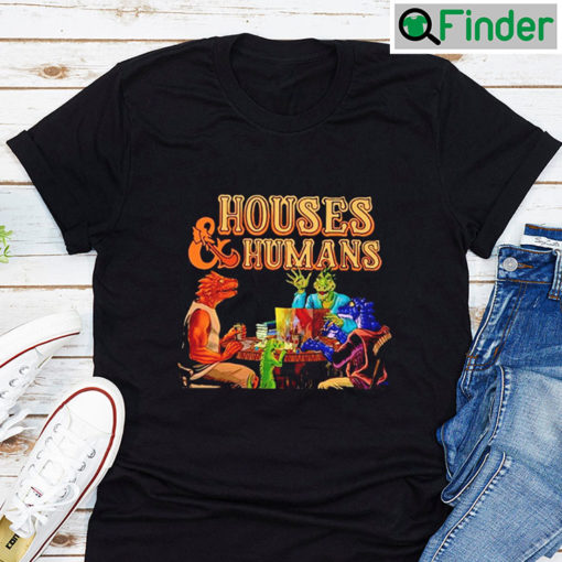 Funny Houses Humans Cartoon Dungeons And Dragons Unisex T shirt