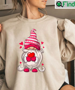 Gnome Valentines Day Shirts Gift For Woman