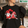 Gnomes Couple Holding Hearts Love Pattern Valentines Valentine Sweatshirt