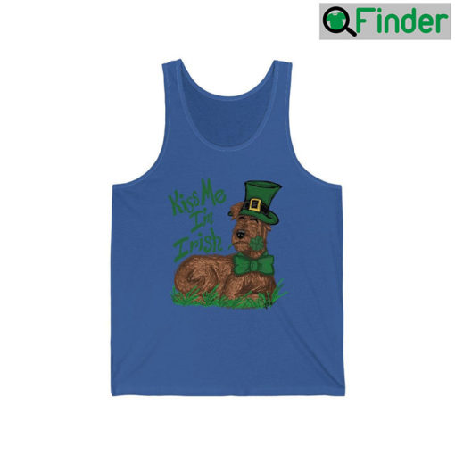 Kiss Me Im An Irish Terrier T Shirt