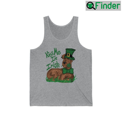 Kiss Me Im An Irish Terrier Tank Top