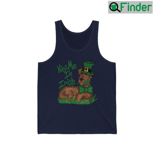 Kiss Me Im An Irish Terrier Tank Top Shirt