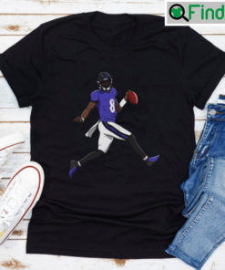 Lamar Jackson Being Touched Down Graphic Unisex T Shirt