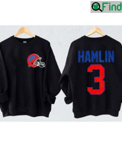 Love For 3 Damar Hamlin Bills Helmet Sweatshirt