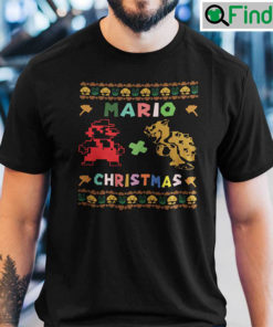 Mario Christmas T Shirt Christmas Holiday Tee
