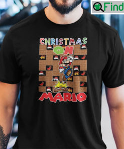 Mario Christmas T Shirt Christmas On Mario