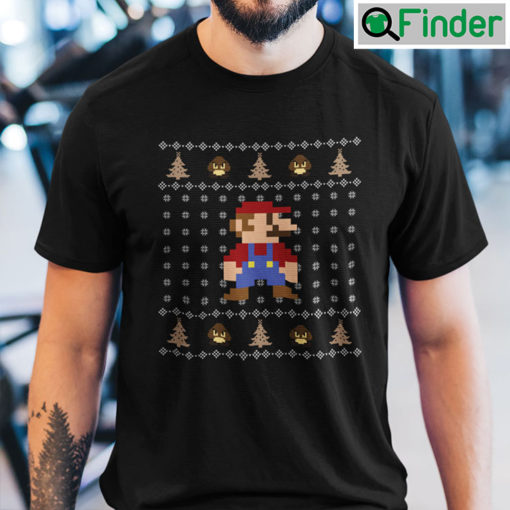 Mario Christmas T Shirt Game Lovers Tee