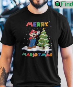 Mario Christmas T Shirt Merry Mariomas