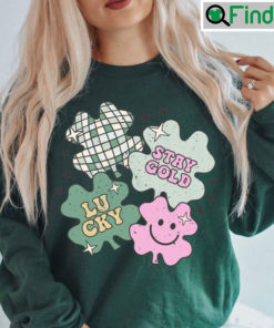 Retro Stay Gold Lucky St Patricks Day Shirt