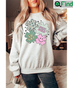 Retro Stay Gold Lucky St Patricks Day Sweater