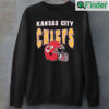 Retro Style Kansas City Chiefs Football Crewneck Sweatshirt