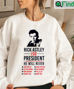 Rick Astley For President Unisex Sweatshirt