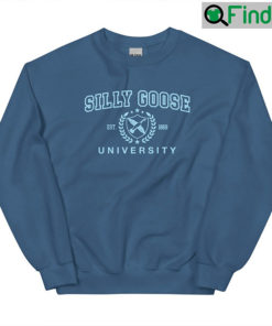 Silly Goose University Funny Unisex Sweatshirt Gift For Her