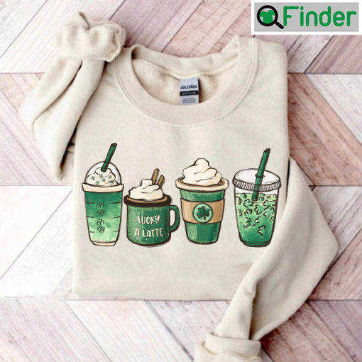 St Patricks Day Coffee Cozy Shamrock Hoodie shirt