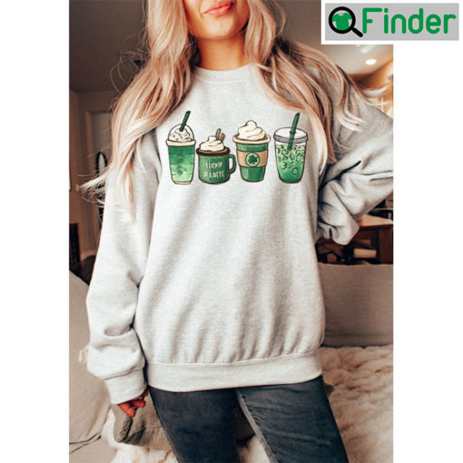 St Patricks Day Coffee Cozy Shamrock Sweater