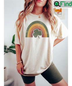 St. Patricks Day Shamrock Lucky Rainbow Irish Hoodie Shirt