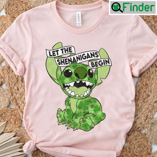 St.Patricks Day Stitch Shenanigans Irish Shamrock Shirt