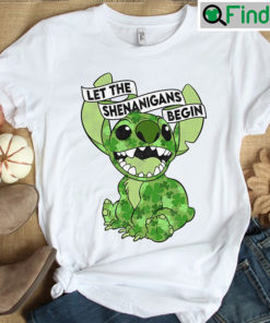 St.Patricks Day Stitch Shenanigans Irish Shamrock T Shirt