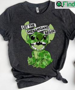 St.Patricks Day Stitch Shenanigans Irish Shamrock T Shirts