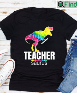 Teachersaurus Design Funny Cute Dinosaure T shirt Gift For Teacher