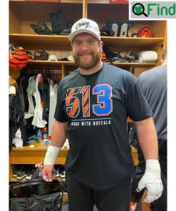 Ted Karras 513 Stands With Buffalo Shirt