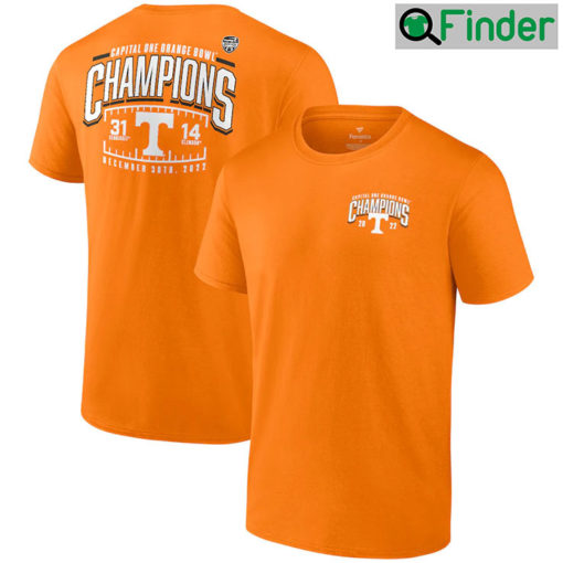 Tennessee Volunteers 2022 Orange Bowl Champions Score T Shirt
