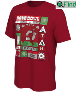 Utah Utes 2023 Rose Bowl Illustrated T Shirt