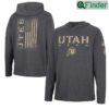 Utah Utes Team Logo Military Appreciation Unisex Hoodie