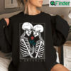 Valentine Halloween Skeleton Cute Valentines Day Gift Crewneck Sweatshirt