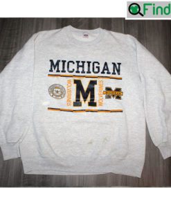 Vintage 90s Clothing University Of Michigan Wolverines Football Sweatshirt