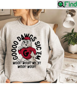 Vintage Georgia Bulldogs Go Dawgs Sicem Crewneck Sweatshirt